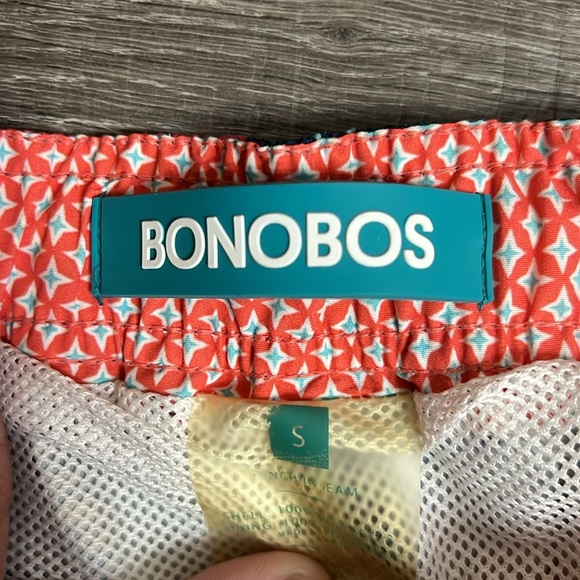 Bonobos Swim Trunks Men’s Size SM Mesh Lining Pockets Tropical Print Drawstring - Picture 4 of 13